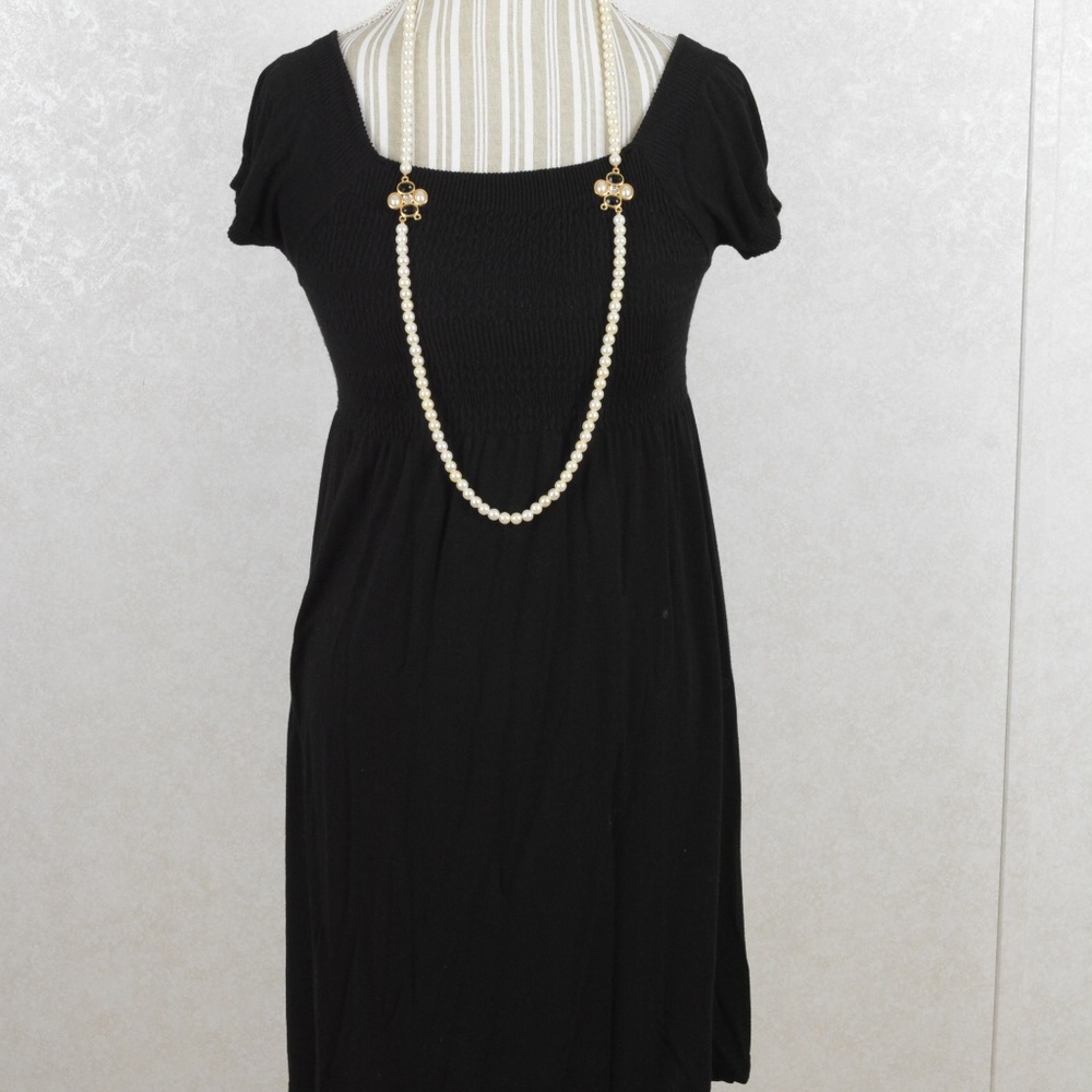 END OF YEAR SALE  Little Black Jersey Dress  JJ Authentic
